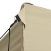 Professional Folding Party Tent with 3 Sidewalls 3x4 m Steel Cream