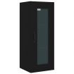 Hanging Wall Cabinet Black 34.5x34x90 cm