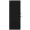 Hanging Wall Cabinet Black 34.5x34x90 cm