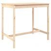 Garden Table 121x82.5x110 cm Solid Wood Pine