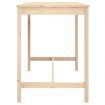 Garden Table 121x82.5x110 cm Solid Wood Pine