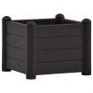 Garden Raised Bed PP Anthracite 43x43x35 cm