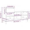 Shoe Cabinet Black 102x36x60 cm Engineered Wood