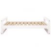 Dog Bed White 95.5x65.5x28 cm Solid Pine Wood