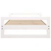 Dog Bed White 95.5x65.5x28 cm Solid Pine Wood