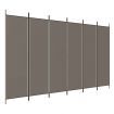 6-Panel Room Divider Anthracite 300x200 cm Fabric