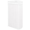 Bamboo Corner Laundry Basket White 60 L