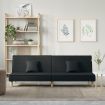 Sofa Bed Black Fabric