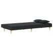 Sofa Bed Black Fabric