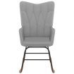 Rocking Chair Light Grey Fabric