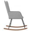 Rocking Chair Light Grey Fabric