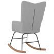 Rocking Chair Light Grey Fabric