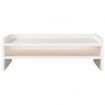 Monitor Stand White 50x24x16 cm Solid Wood Pine