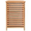 Laundry Basket 45x45x65 cm Solid Wood Walnut