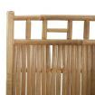 4-Panel Room Divider Bamboo 160x180 cm