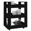 Kitchen Trolley Black 60x45x80 cm Engineered Wood