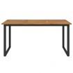 Garden Table with U-shaped Legs 160x80x75 cm Solid Wood Acacia