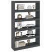 Book Cabinet/Room Divider Grey 100x30x167.5 cm Solid Pinewood