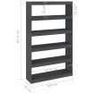 Book Cabinet/Room Divider Grey 100x30x167.5 cm Solid Pinewood