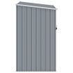 Garden Shed Grey 87x98x159 cm Galvanised Steel