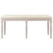 Bench Beige 110x40x49 cm linen