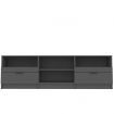 TV Cabinet Black 150x33.5x45 cm Engineered Wood