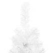 Slim Artificial Half Christmas Tree with Stand White 180 cm