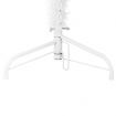 Slim Artificial Half Christmas Tree with Stand White 180 cm