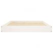 Dog Bed White 101.5x74x9 cm Solid Wood Pine