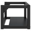 Wall-mounted Bathroom Washbasin Frame Black 59x38x31 cm Iron