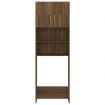 Washing Machine Cabinet Brown Oak 64x25.5x190 cm