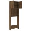 Washing Machine Cabinet Brown Oak 64x25.5x190 cm