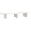 Monitor Stand White 100x27x15 cm Solid Wood Pine