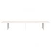 Monitor Stand White 100x27x15 cm Solid Wood Pine