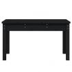 Garden Bench Black 80x44x45 cm Solid Wood Pine