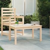 Garden Table 82.5x50.5x45 cm Solid Wood Pine