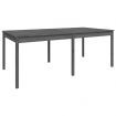 Garden Table Grey 203.5x100x76 cm Solid Wood Pine