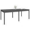 Garden Table Grey 203.5x100x76 cm Solid Wood Pine