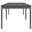 Garden Table Grey 203.5x100x76 cm Solid Wood Pine