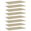 Bookshelf Boards 8 pcs Sonoma Oak 80x20x1.5 cm Engineered Wood