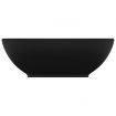 Luxury Basin Oval-shaped Matt Black 40x33 cm Ceramic