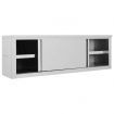 Kitchen Wall Cabinet with Sliding Doors 150x40x50 cm Stainless Steel