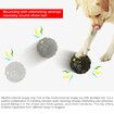 Dog Toy Ball for Aggressive Chewers Make Funny Giggle When Wiggle Interactive Pet Toy Boredom for Dog(Black-Yellow)