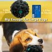 Dog Toy Ball for Aggressive Chewers Make Funny Giggle When Wiggle Interactive Pet Toy Boredom for Dog(Black-Blue)