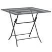 Garden Table 80x80x72 cm Expanded Metal Mesh Anthracite