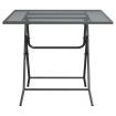 Garden Table 80x80x72 cm Expanded Metal Mesh Anthracite