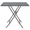 Garden Table 80x80x72 cm Expanded Metal Mesh Anthracite