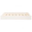 Dog Bed White 71.5x54x9 cm Solid Wood Pine