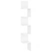 Wall Corner Shelf High Gloss White 20x20x127.5 cm Engineered Wood