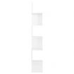 Wall Corner Shelf High Gloss White 20x20x127.5 cm Engineered Wood
